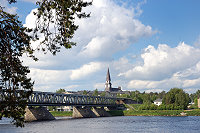 Vorschaubild: Camping Ounaskoski in Rovaniemi alte Brücke am linken Platzende