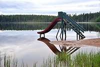 Vorschaubild: Camping Korvalan Kestikievari in Tiainen Rovaniemi Badestelle