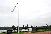 Vorschaubild: Camping Korvalan Kestikievari in Tiainen Rovaniemi Grillhütte mit Einfahrt zu den Stellplätzen
