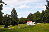 Vorschaubild: NAF-Camping Bogstad in Oslo / Bogstadvannet geneigtes Gelände