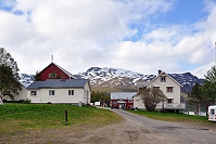 Vorschaubild: Altafjord Camping in Langfjordbotn bei Bognelv rechts: die Rezeption