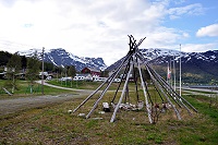 Vorschaubild: Altafjord Camping in Langfjordbotn bei Bognelv Platzeinfahrt