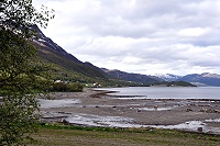 Vorschaubild: Altafjord Camping in Langfjordbotn bei Bognelv Langfjord zwischen Ebbe und Flut