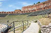 Vorschaubild: Taormina;Die oberen Ränge des Antiken Theaters 