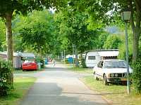 Vorschaubild: Campingpark Bad Liebenzell in Bad Liebenzell Rechts und links des Hautweges zweigen die Stellplatzwege ab.
