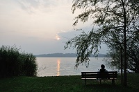 Vorschaubild: Camping Stein in Bad Endorf Abendstimmung am Simsee