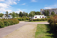 Vorschaubild: Rastila Camping in Helsinki-Rastila Stellplätze mit Asphalt-, Rasenstein- und Wiesenfläche