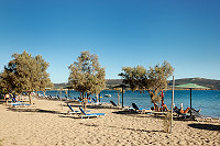 Vorschaubild: Camping Erodios in Gialova bei Pílos linker Sandstrand