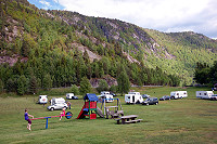 Vorschaubild: Neset Camping in Byglandsfjord Viel Platz auf großen Wiesen
