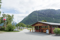 Vorschaubild: Byrkjelo Camping in Byrkjelo Platzeinfahrt