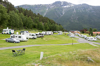 Vorschaubild: Kjørnes Camping in Sogndal Stellplätze im oberen Teil