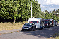 Vorschaubild: Bredängs Camping in Stockholm-Bredänd Check-In-Aufstellung vor der Platzeinfahrt