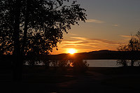 Vorschaubild: Storuman in Storuman Sonnenuntergang am Campingplatz