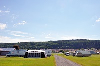 Vorschaubild: Grännastrandens Camping in Gränna im Hintergrund: die Stadt