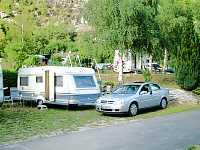 Vorschaubild: Camping Gottardo in Chiggiogna bei Faido ansteigender Weg, aber ebene Stellplätze