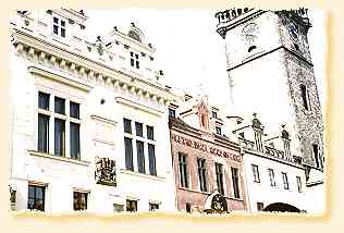 Prag: Gebäude am Rathaus