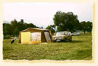 wildes Camping vor der Auffahrt ins Fagaras-Gebirge