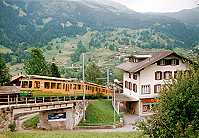 Vorschaubild: Grindelwald Achtung Eisenbahnfreunde: Wen es noch weiter nach oben zieht, kann hier in die Bahn umsteigen und mit ihr bis auf das Jungfrauenjoch fahren.