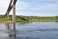 Vorschaubild: Gezeitenströmung  am Saltraumen unter der Saltraumenbrücke