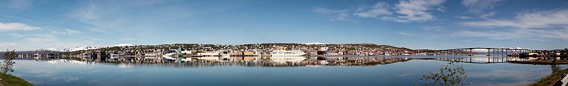 Panorama Tromsø von unten
